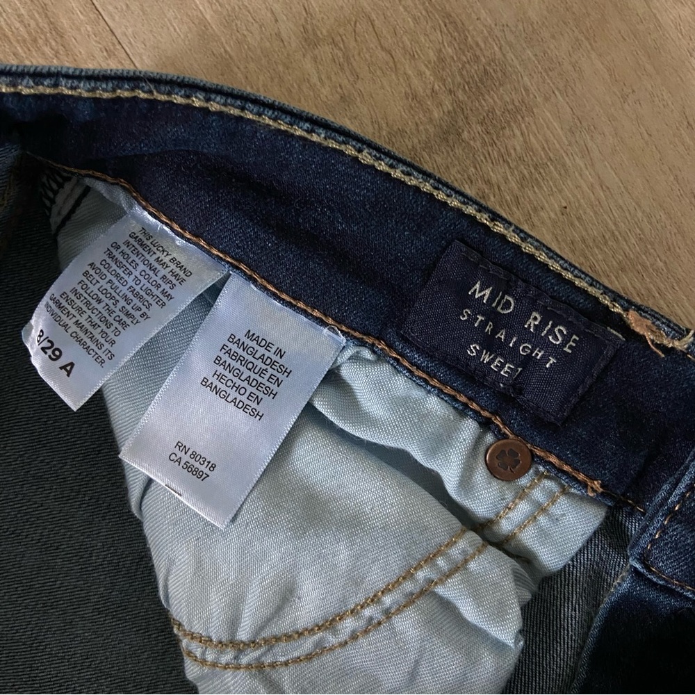 Lucky Brand Sweet N Straight Mid Rise Jeans 8 29 - Picture 6 of 9